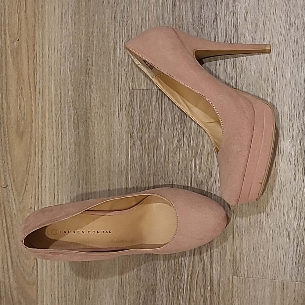 Blush Pink Platform Heel 10